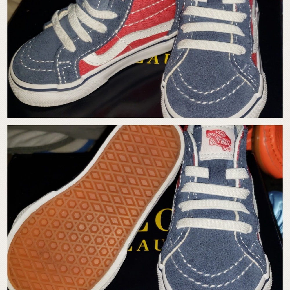 New: Toddler size 5c Vans! Zip up. High top.